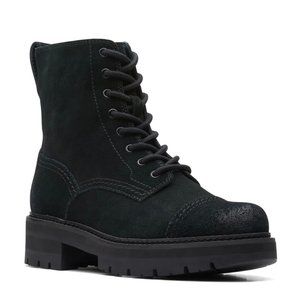 Clark's Orianna Cap Black Suede Boots